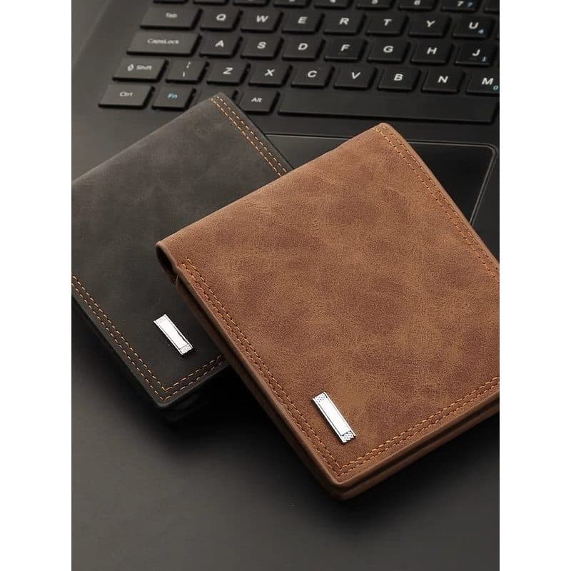 carteira masculina com ziper carteira masculina Nova carteira curta masculina carteira de motorista Multi-função titular