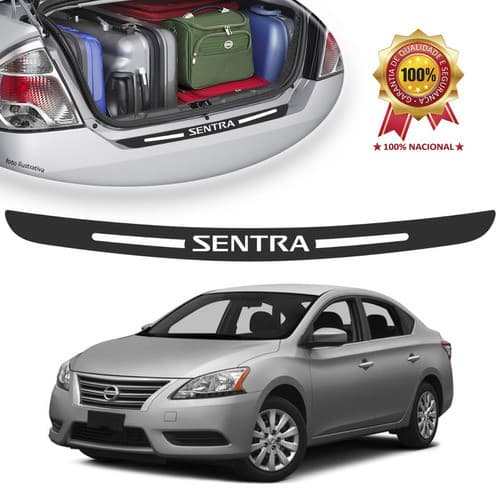 Protetor Soleira Ades Porta Malas Nissan Sentra Universal Carro personalizado