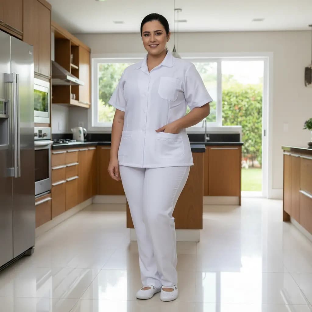 Uniforme De Oxford Tamanhos Grandes Do 50 Ao 66 Plus Size