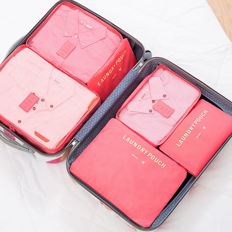 Saco de armazenamento de viagem roupas arrumado saco à prova dwaterproof água bagagem de viagem roupas Sub-embalagem sac