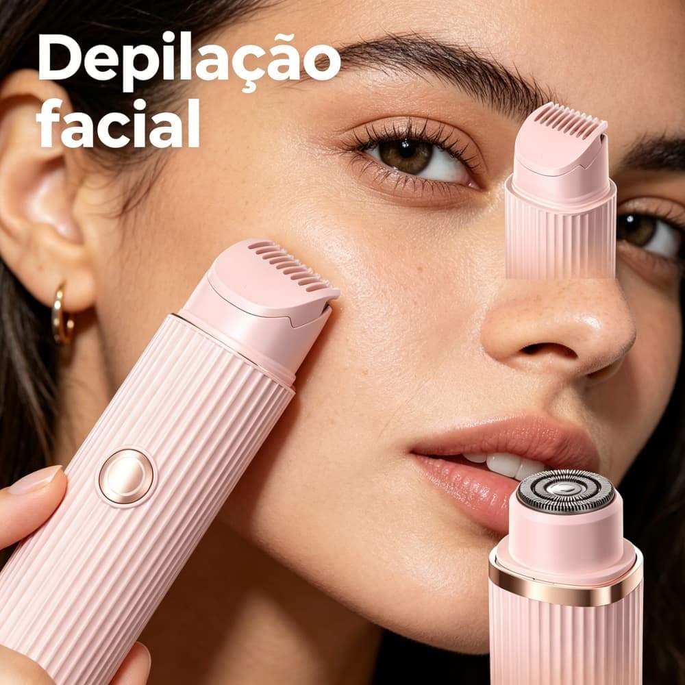 Raspar Pelos Feminino Máquina Depiladora Elétrica Recarregável Sem Fio Removedor Pelos Mortos Corpo Todo Luxo