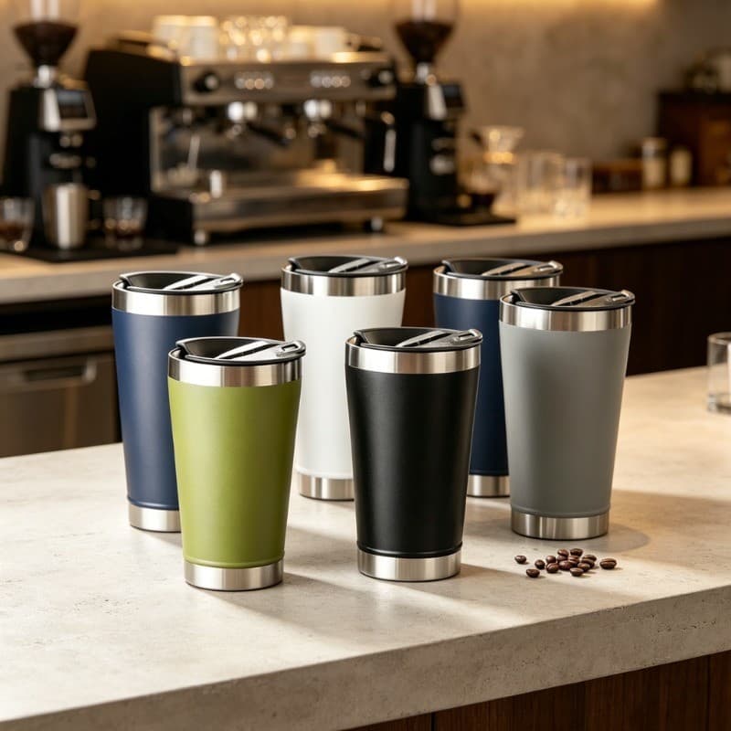 Copo Térmico 473ml Mantém Gela por 4 Horas, Ideal para Cerveja e Refrigerante
