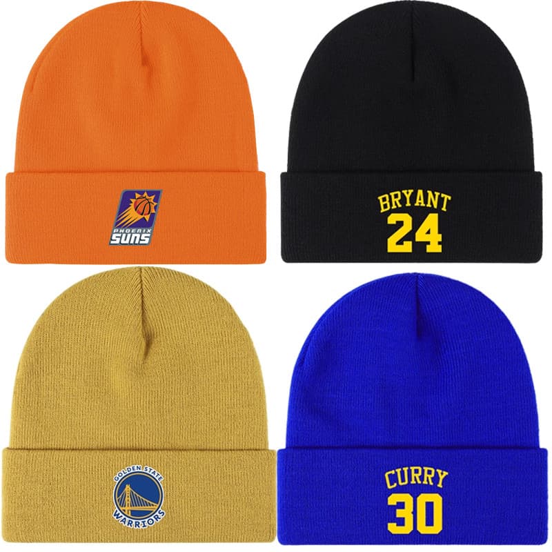 Chapéu de malha Kobe Curry Warriors James Celtic Lone Ranger Adulto Crianças Juventude Chapéu de lã quente