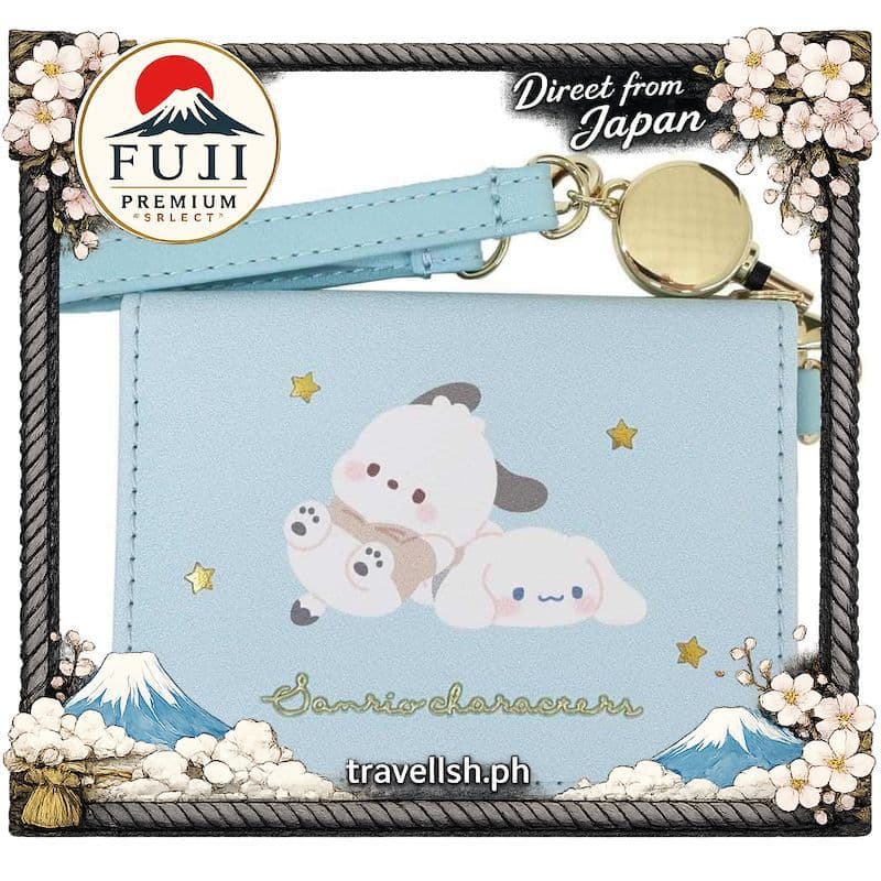 [Marimo Craft x Sanrio] Carteira Porta Cartão Open Pass Chill Time Feminina 【Direto do Japão】