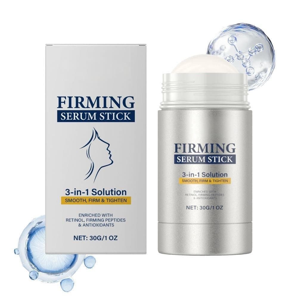 Bastão de Sérum Firmador 3 em 1, adequado para pele lisa, firme e tonificada – fórmula antirrugas e nutritiva, 30 gramas