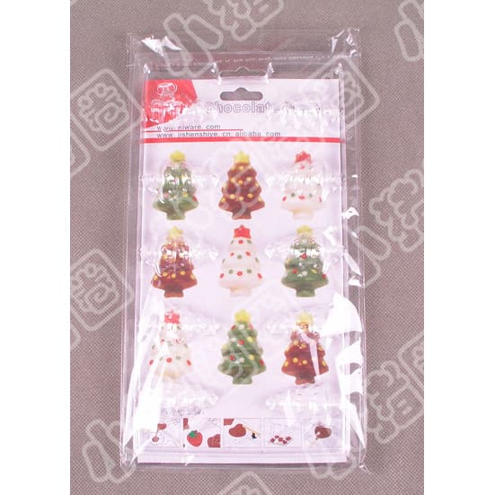 Leitão Círculo-Lollipop Molde de Chocolate Árvore de Natal