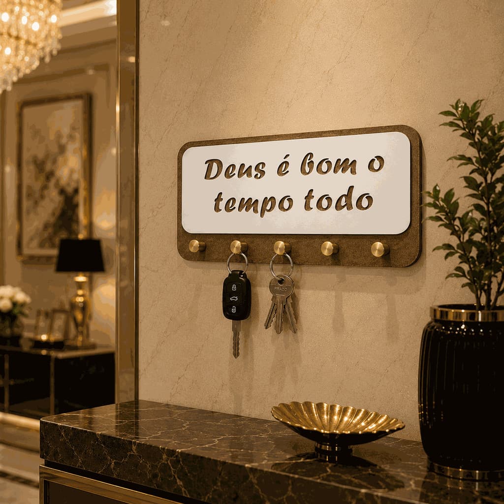Organizador de Chaves Decorativo com Estilo Moderno