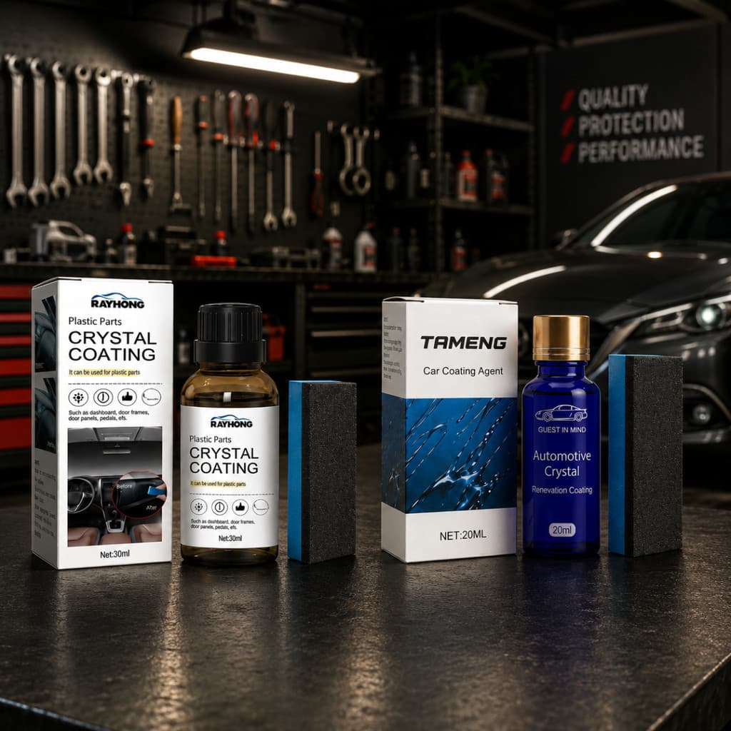 Kit Revitalizador E Restaurador De Plástico Automotivo Interno Externo Hidrofóbico