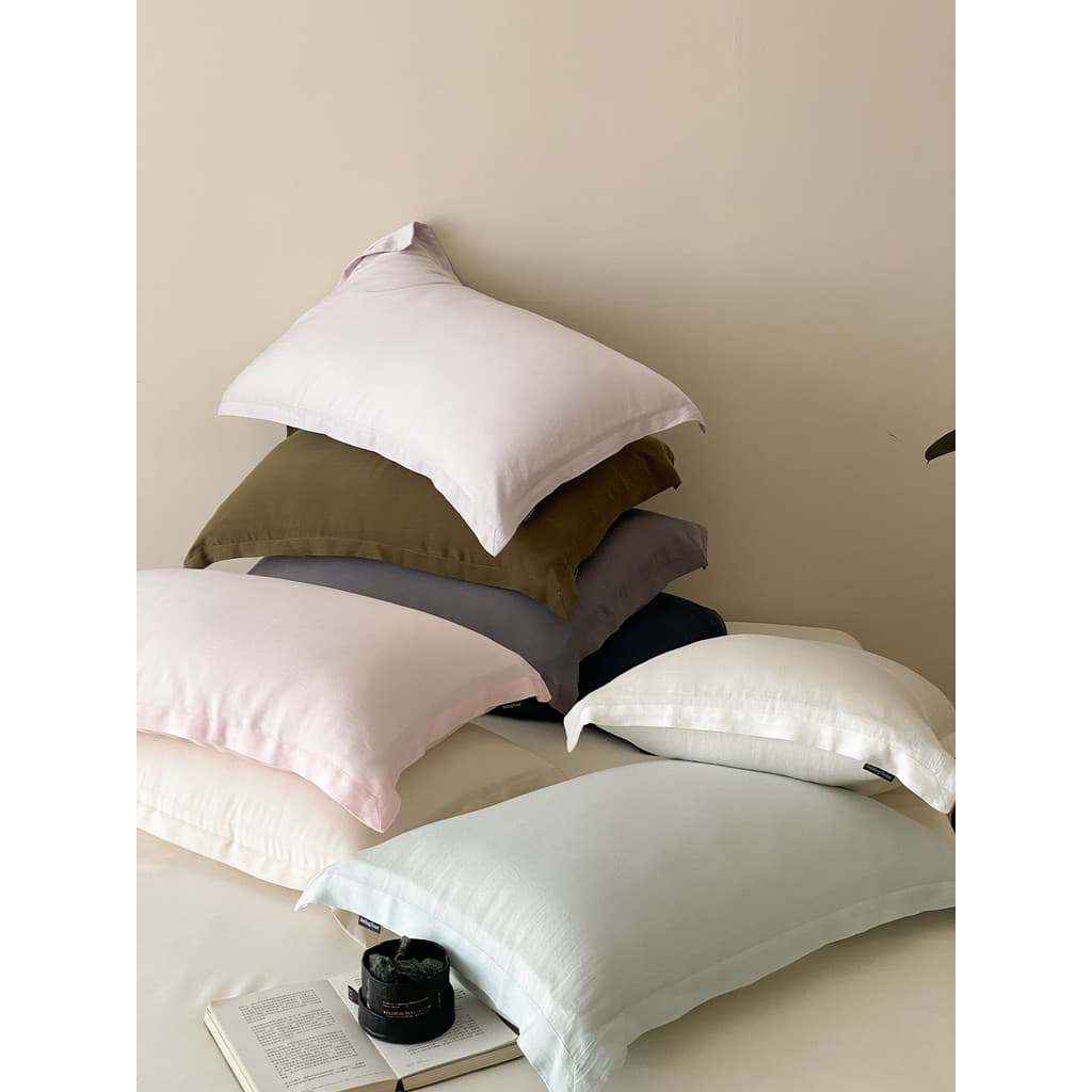 Fronha Tencel para lavagem de areia classe A 60S, pacote de um par 48x74cm100% Lyocell verão legal fronha de seda gelada