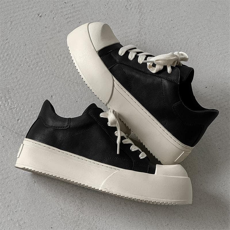 Hua Chenyu Mesmo Estilo de Sola Grossa Aumentando Tênis Casuais Homens Mulheres 2025 Novo Estilo Minimalista High Street