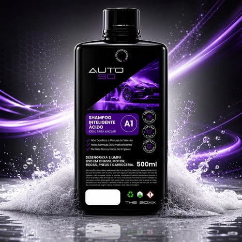 Shampoo Desincrustante AUTO90 A1 500ml Para Caminhão Trator Carreta E Limpeza Automotiva Pesada