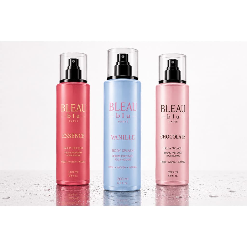 Body Splash Feminino Premium 200ml Bleau Blu | Vanilla, Choc e Melancia - Egeo