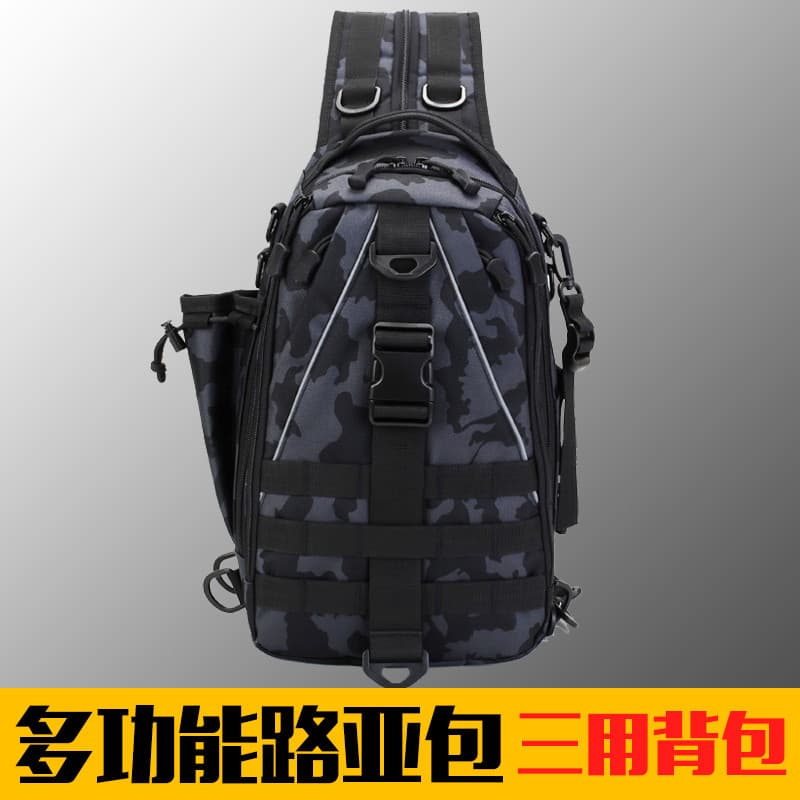 Saco de isca multifuncional saco de cintura única mochila de pesca saco do mensageiro de pesca equipamento de pesca saco