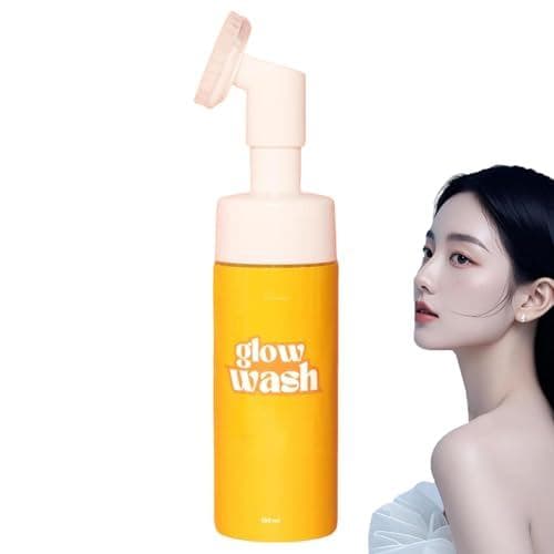 Sugar Baby Glow Wash Sabonete Facial de Cúrcuma com Escova, Esfoliante Sugar Baby Glow, Sabonete Facial Iluminador, Sabo