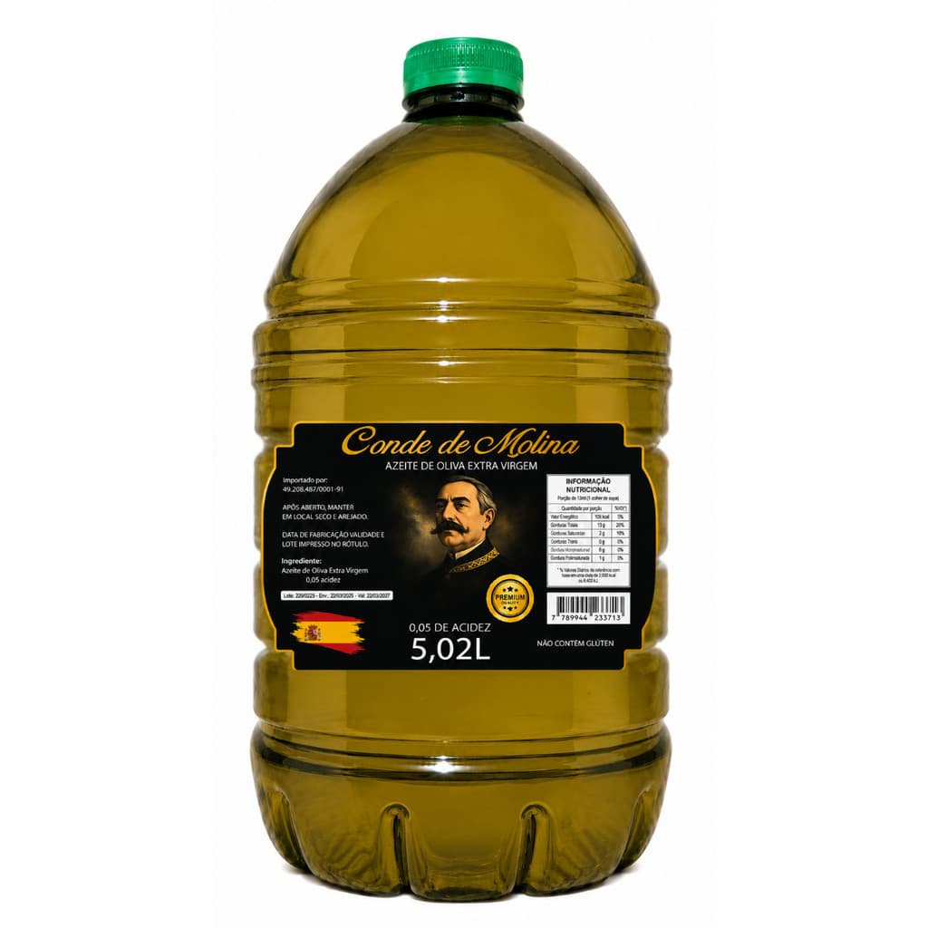 Azeite De Oliva Extra Virgem 5 Litros Conde De Molina Espanhol