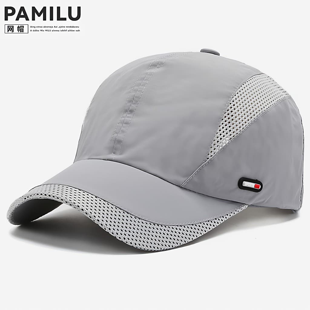 Verão pára-sol protetor solar malha respirável chapéu de secagem rápida masculino Casual esportes ao ar livre boné de be