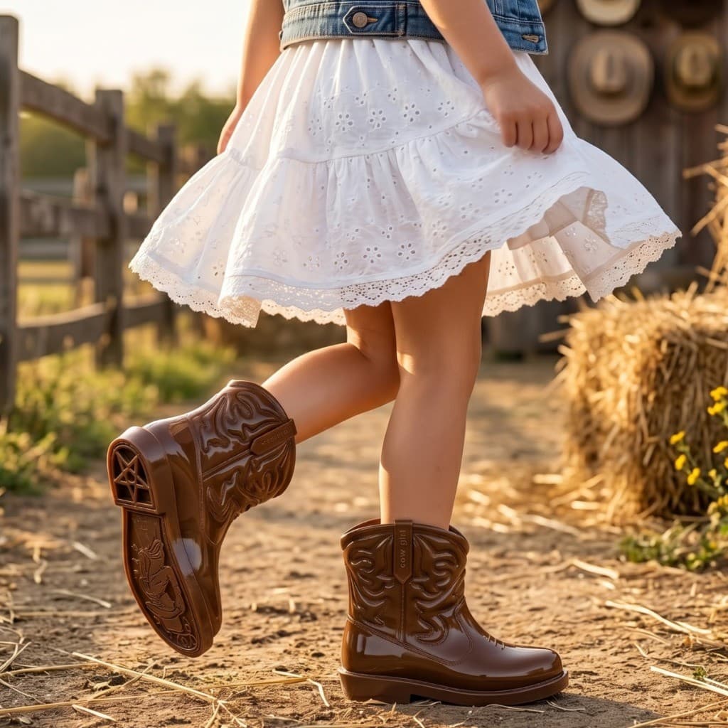 Bota Texana Infantil Menina Confortável Vários Modelos Criança Feminina Promoção Lançamento