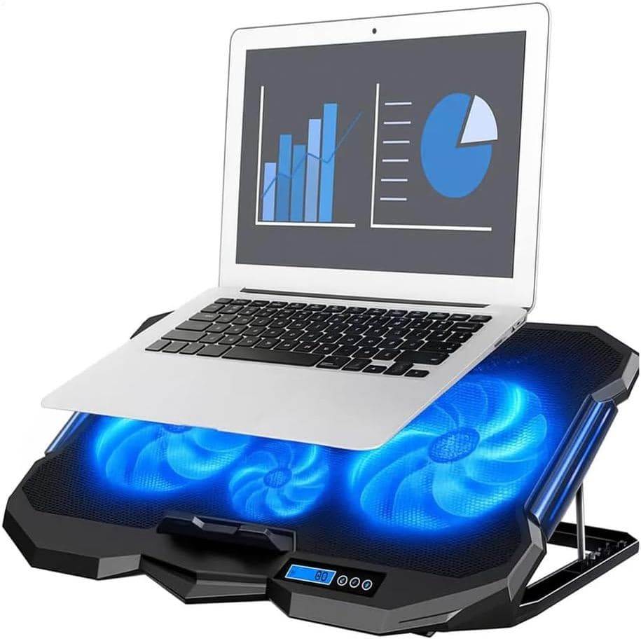 Suporte de Notebook Gamer Base com 4 Coolers 2 Usb Led Azul - DELTA-B1142