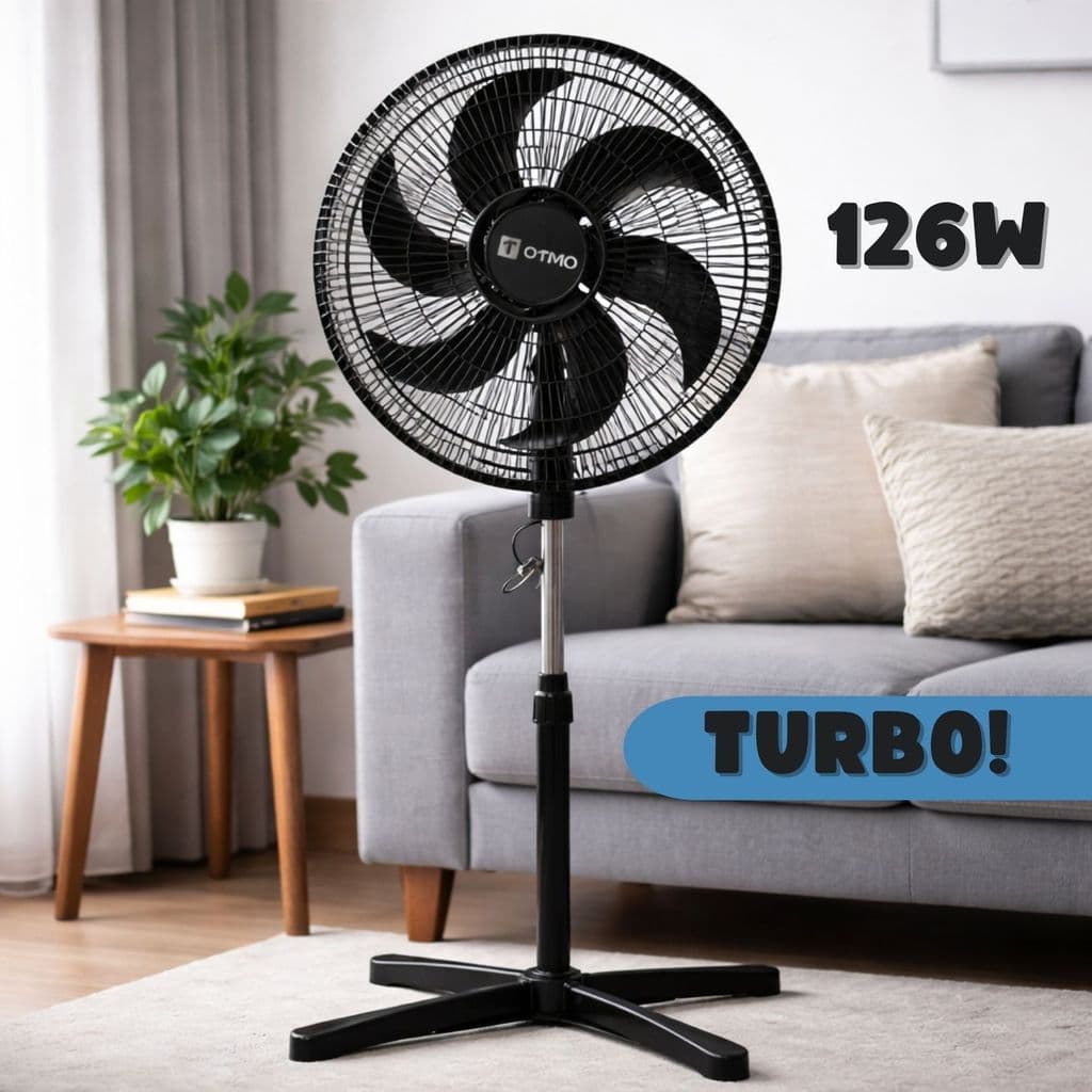 Ventilador de Coluna 40cm 126w Turbo Otmo Oscilante