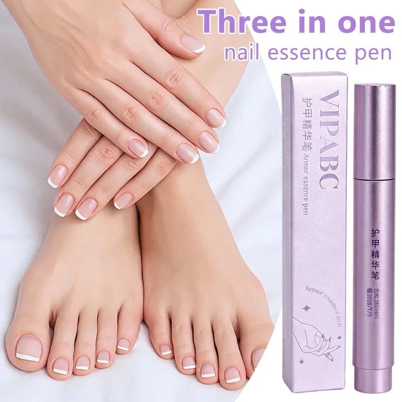 Caneta De Óleo Para Cutícula De Unha 4-1Pc 3 Em 1-Intensificadora De Esmalte-Removedor De Pele Morta-Empurrador De Arte