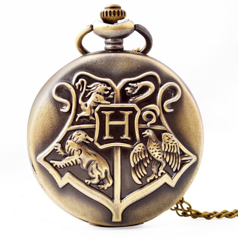 Relógio de Bolso Vintage, Estilo Pomo de Ouro do Harry Potter, Relógio de Bolso de Quartzo do Harry Potter
