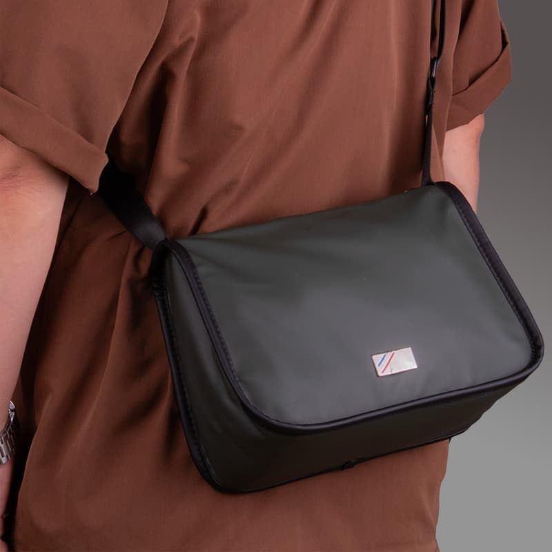 Bolsa mensageiro masculina bolsa de ombro Horizontal bolsa mensageiro moda grande capacidade Casual Commuter mochila por
