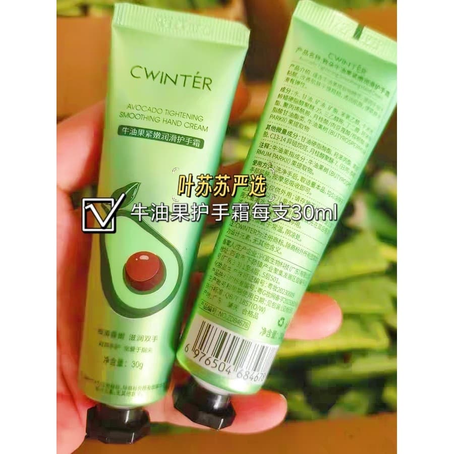 Creme para as mãos de abacate hidratante hidratante Anti-secagem melhorando áspero seco refrescante não gorduroso genuín