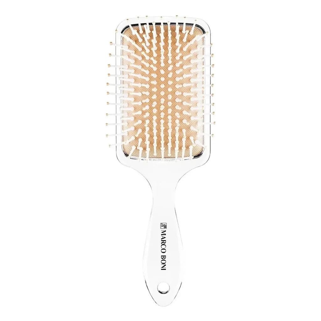 Escova de Cabelo Diamond Raquete Media Nylon Pin Marco Boni