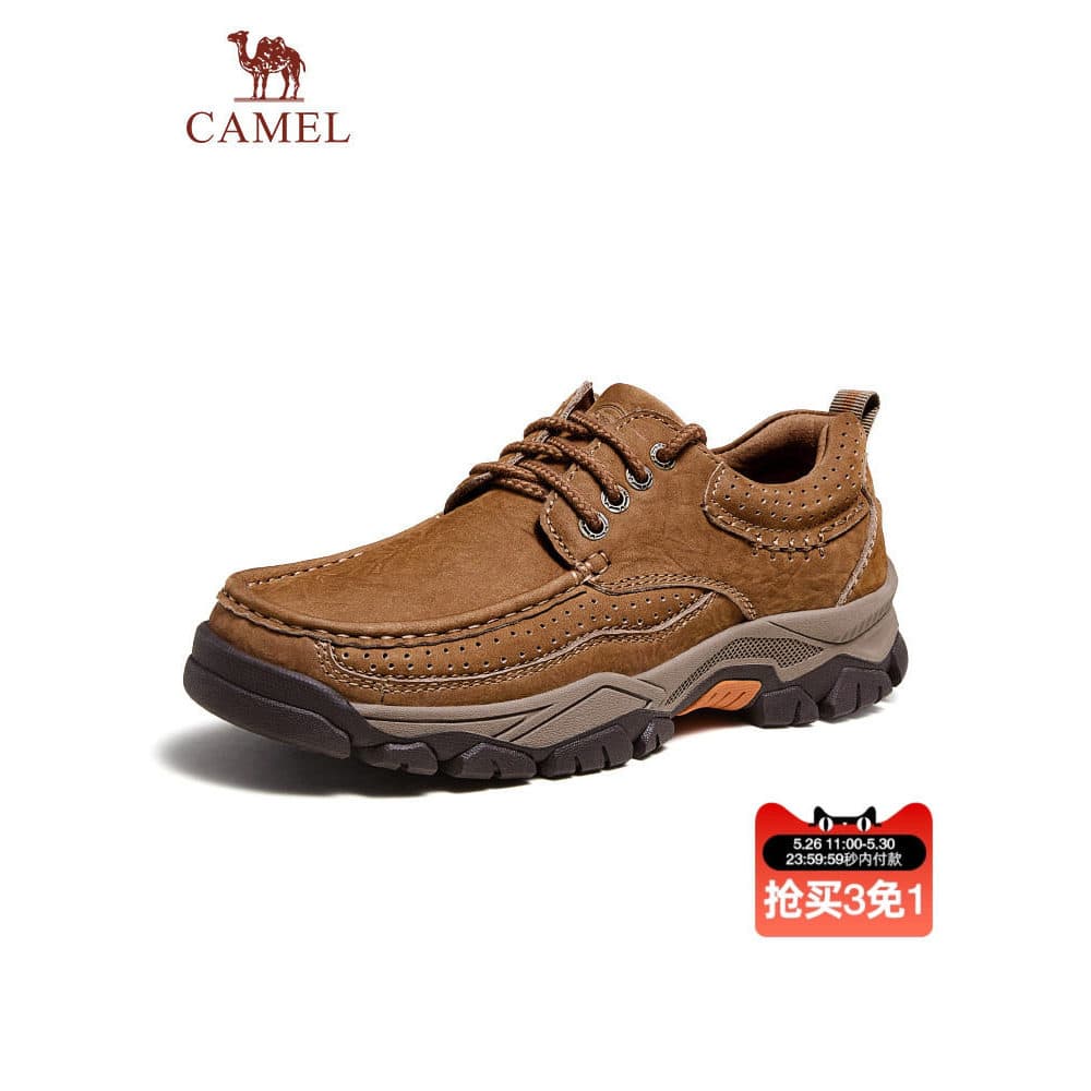 Camel sapatos masculinos 2026 verão Retro baixo-topo sapatos de carga masculino de sola grossa esportes ao ar livre sapa