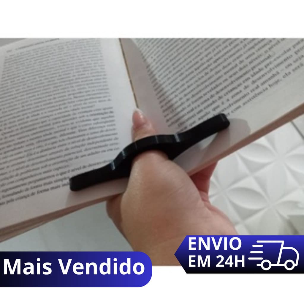 Separador de Paginas, Anel Suporte de Dedo Para Livro