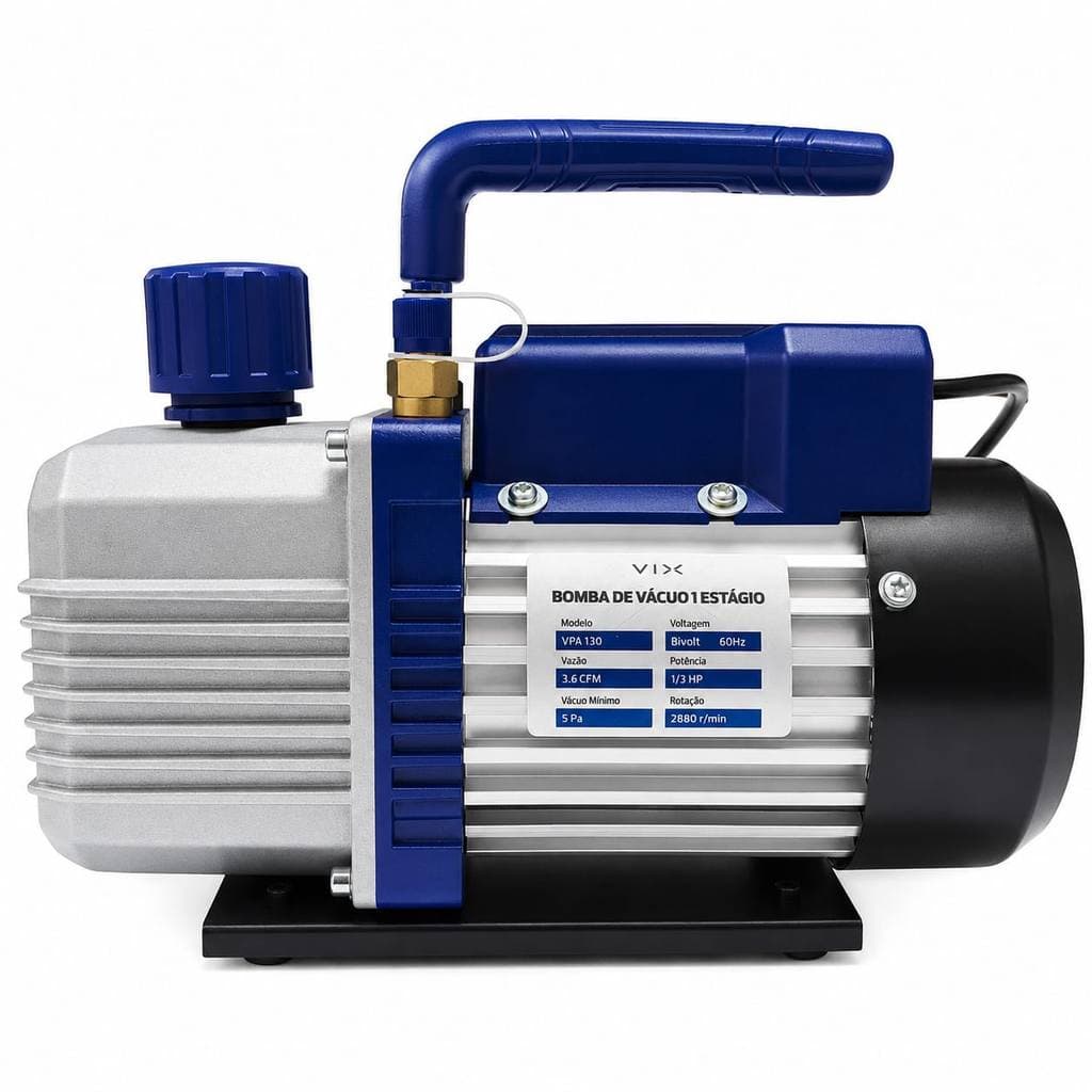 Bomba De Vácuo Vix 3,6 Cfm Estágio Simples Bivolt 110/220v