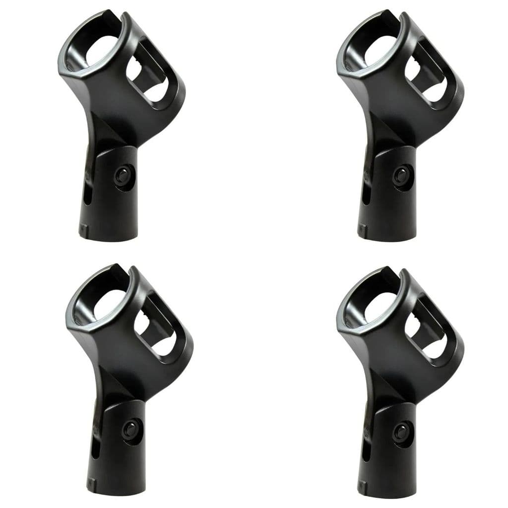 kit 4 Cachimbo Microfone Metal Rosca Padrão Pedestal