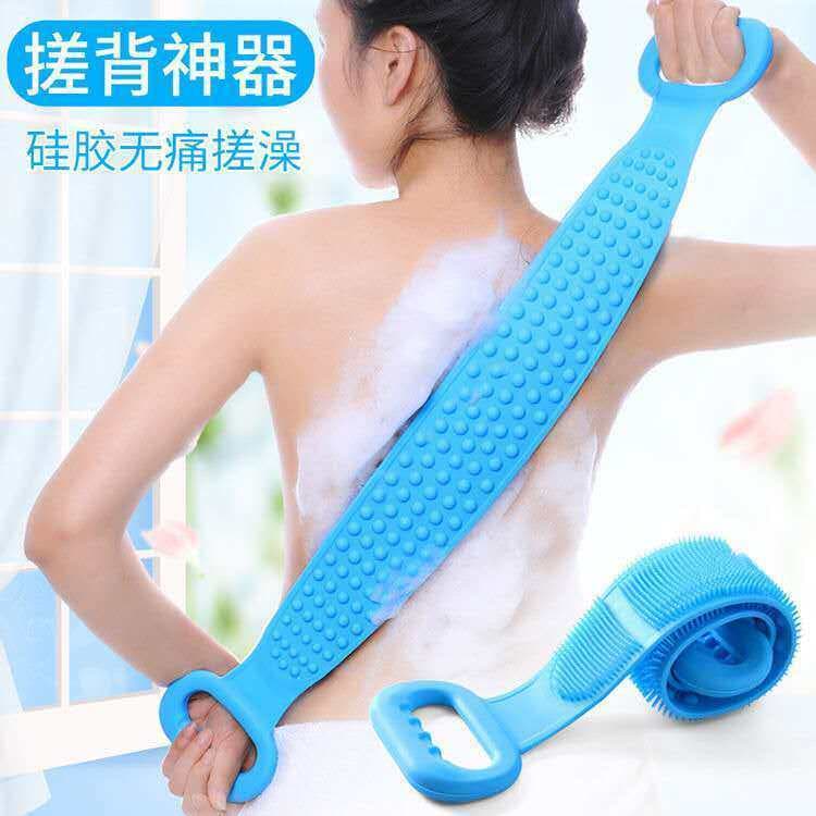 Esfregar ferramenta útil banho volta esfregando Silicone esfregando toalha de volta massagem banho flor banho bola casa