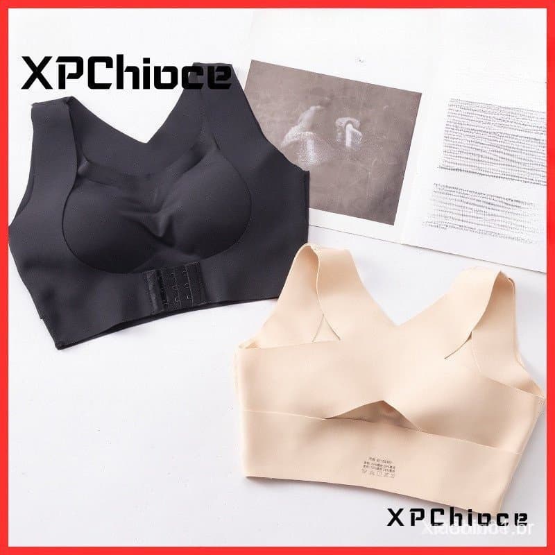 [XPChioce]Sutiã Corretor De Postura + Sutiã Ortopédico Para Mulheres Duas Em One Respirável Sem Fio