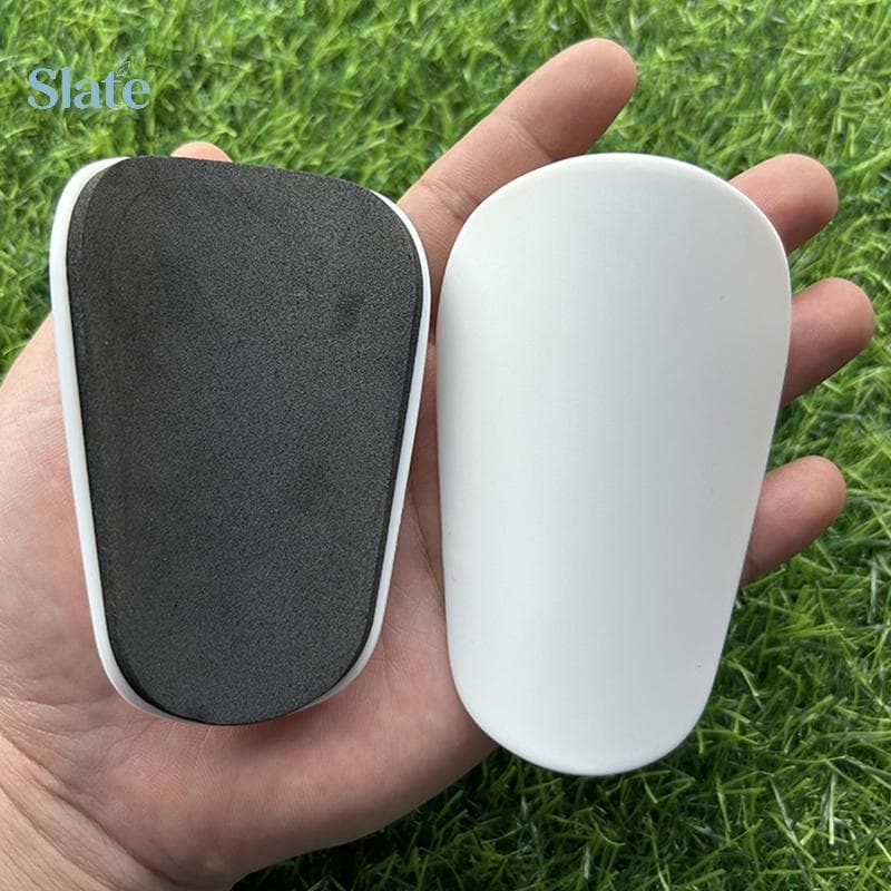 Slate 1 Par Mini Caneleiras De Futebol Resistente Ao Desgaste Protetor De Perna Absorvente Leve Portátil Placa De Haste