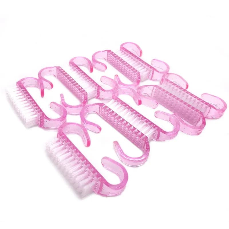 50 Escovas Acrílicas Rosa Para Pó De Unhas , Escova De Limpeza De Manicure Profissional , Ferramentas