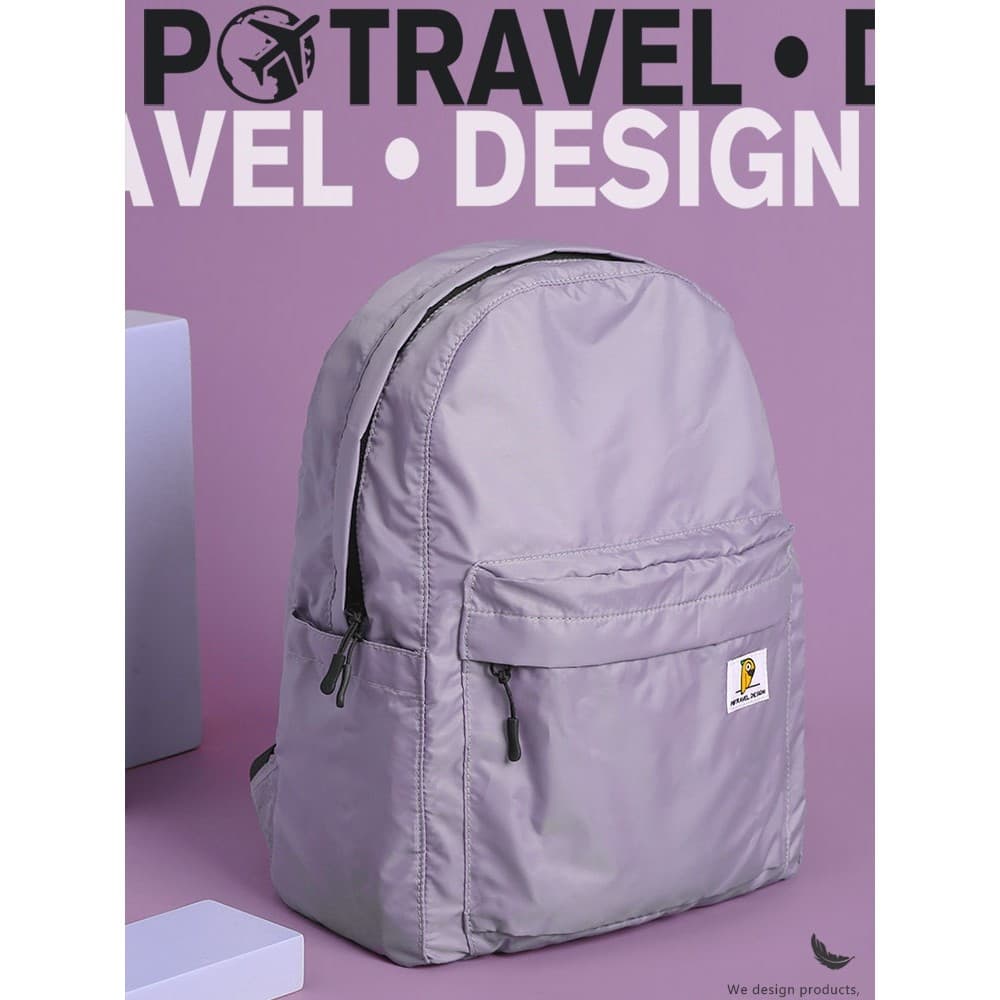 Japonês ins Street Wear mochila de grande capacidade feminino lazer ao ar livre à prova dwaterproof água Ultra-leve dobr