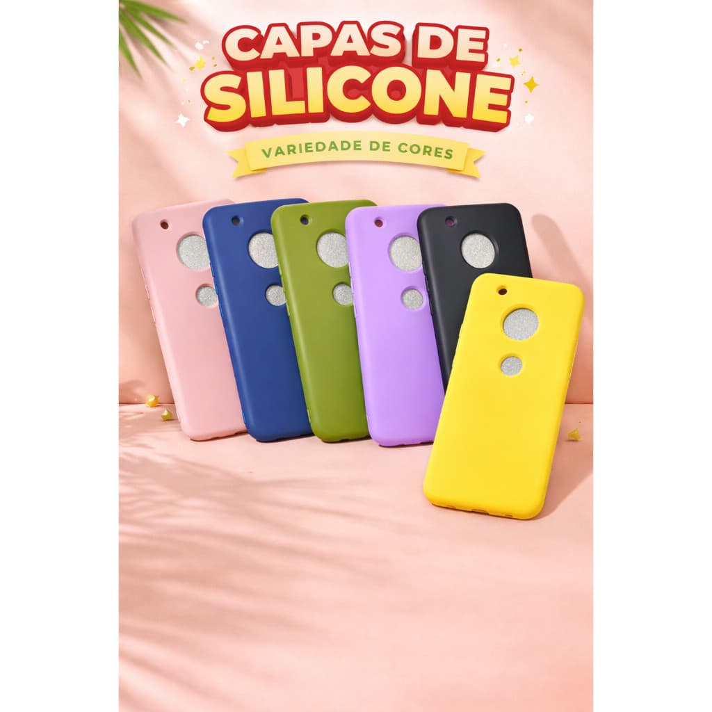 CAPAS COLORIDAS CASES/SILICONES MOTO G5 PLUS