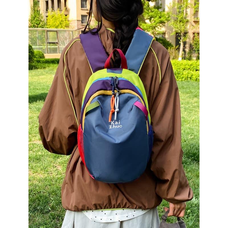 Dopamina contraste cor mochila caminhadas ao ar livre leve caminhadas saco de alto valor estudante saco de escola lazer