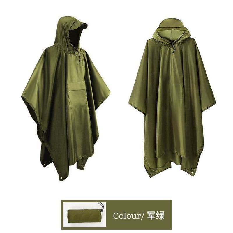 Capa de chuva ao ar livre à prova dwaterproof água caminhadas único soldado tático acampamento viagem pesca à prova chuv
