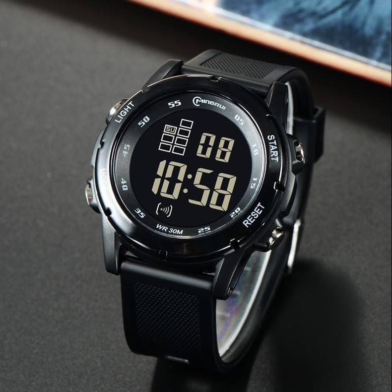 Mingrui relógio eletrônico estudante Display relógio de pulso à prova dwaterproof água luminoso relógio esportivo na mod
