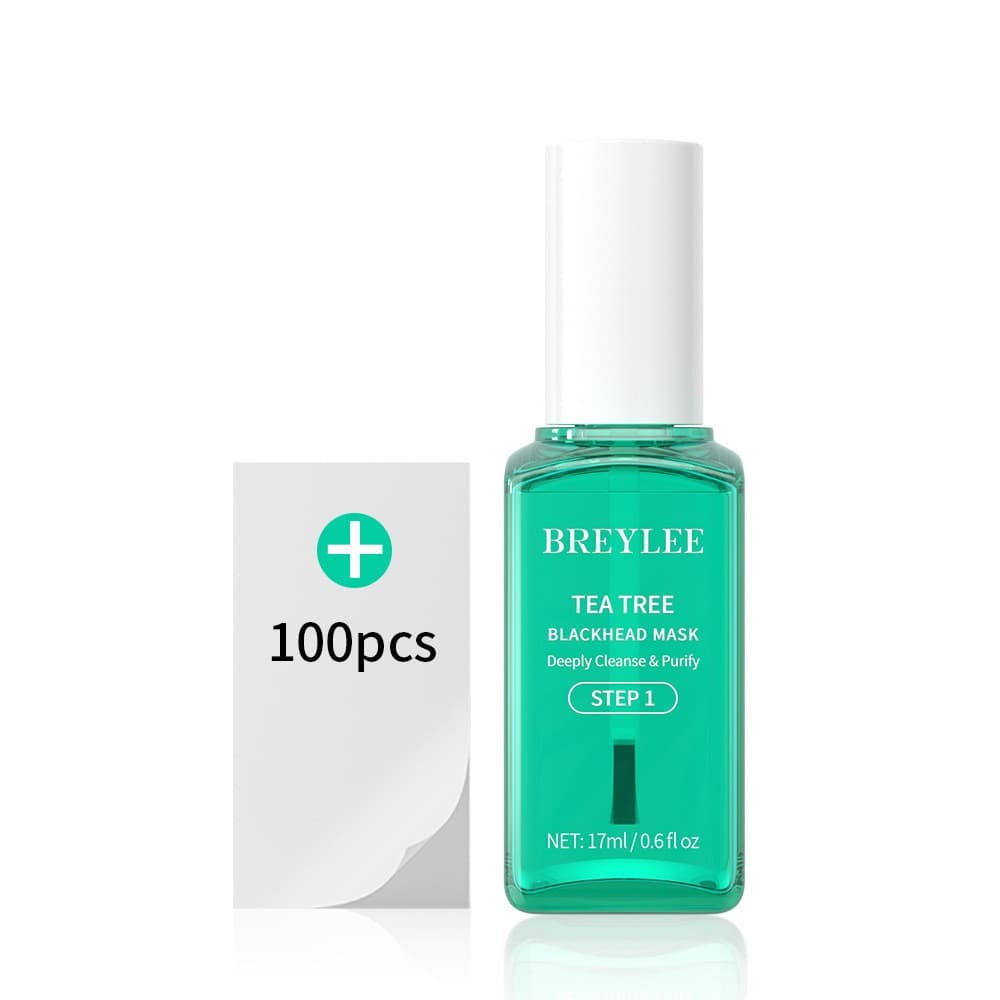 Máscara para Cravos BREYLEE Tea Tree (passo 1), 17ml, Elimina Acne e Cravos, Cuidado Anti-Acne para a Pele