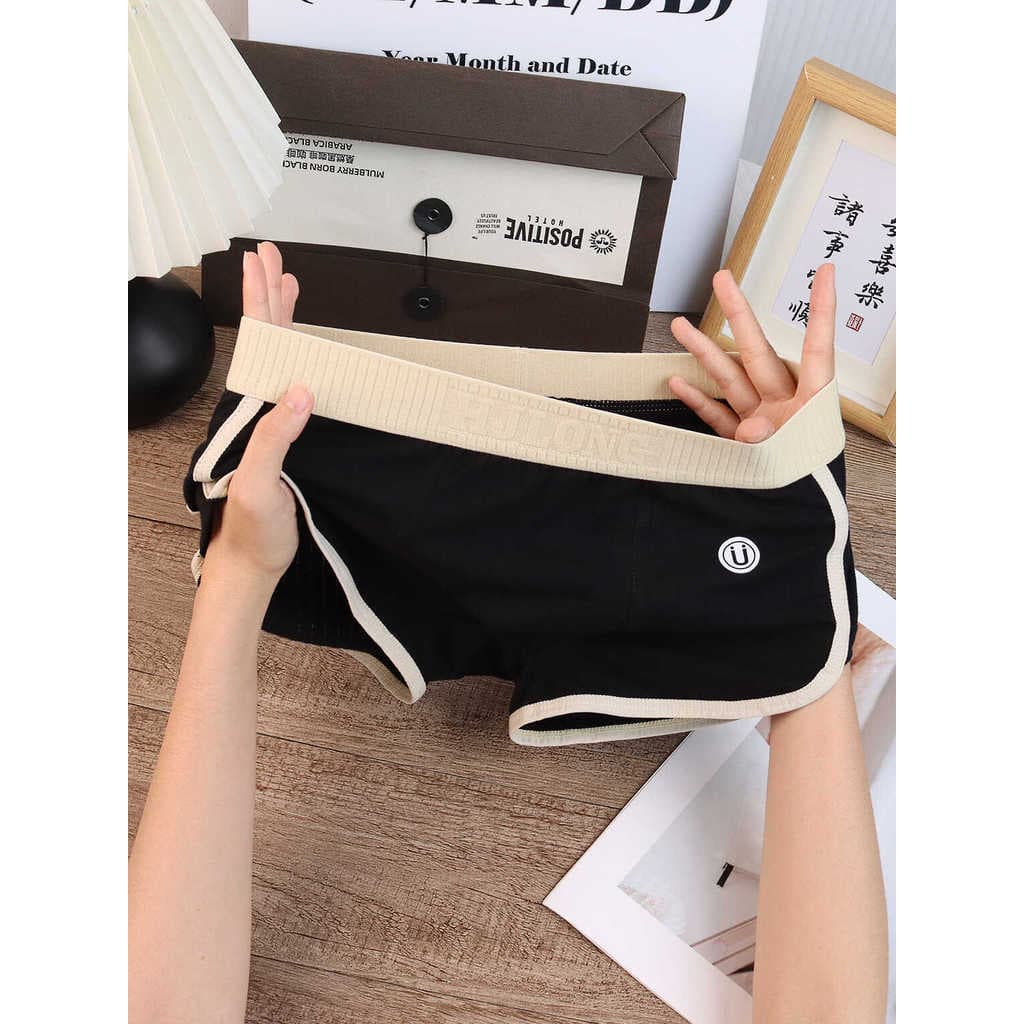 Roupa interior masculina moda na moda boxer verão lazer esportes casa boxer algodão respirável roupa interior masculina