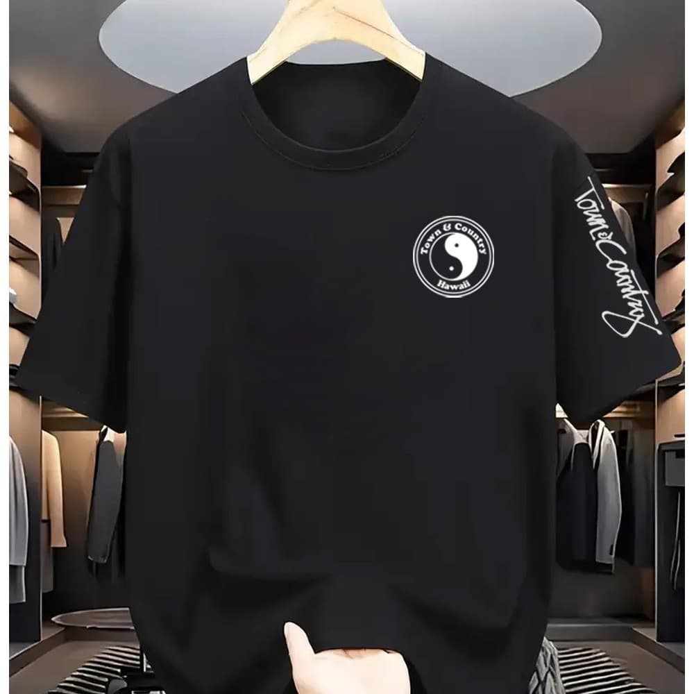 Camiseta Premium Chines Yng Yang Confortavel Blusa Camisa Moda Equilibrio Unissex Moda