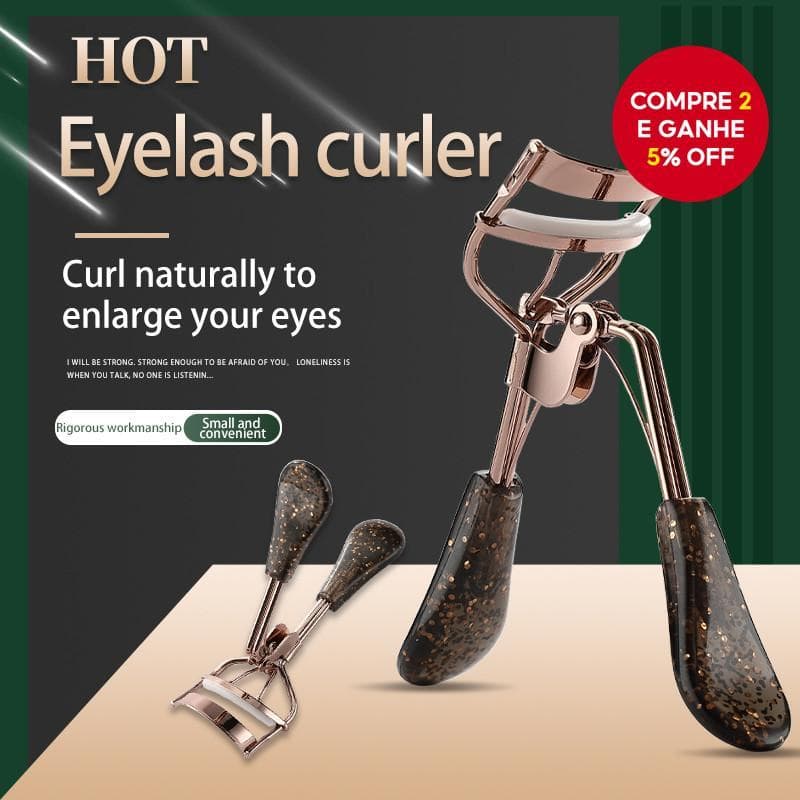 Modelador De Cílios Com Alça De Lantejoulas Pretas Natural De Longa Duração