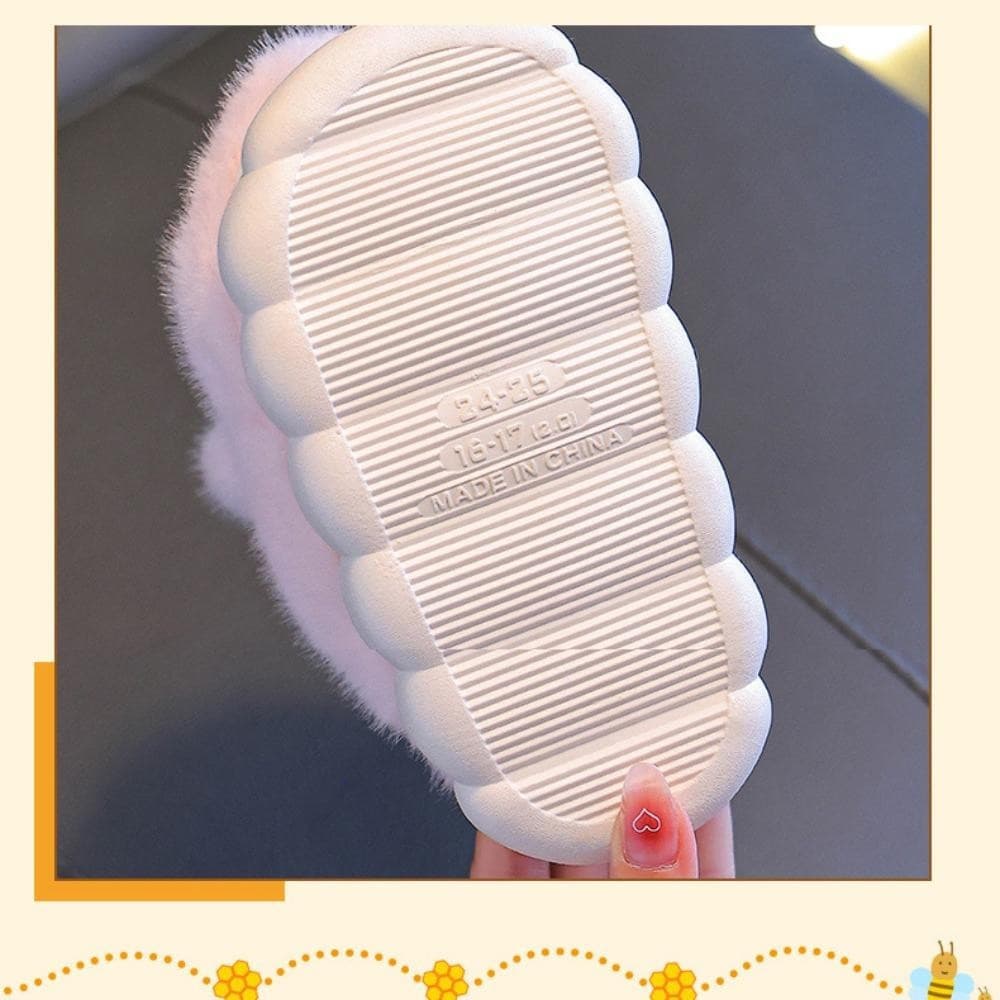 Chinelos De Algodão ROUPAS , Coelho De Olhos Grandes Inverno Macios Para Família Confortáveis