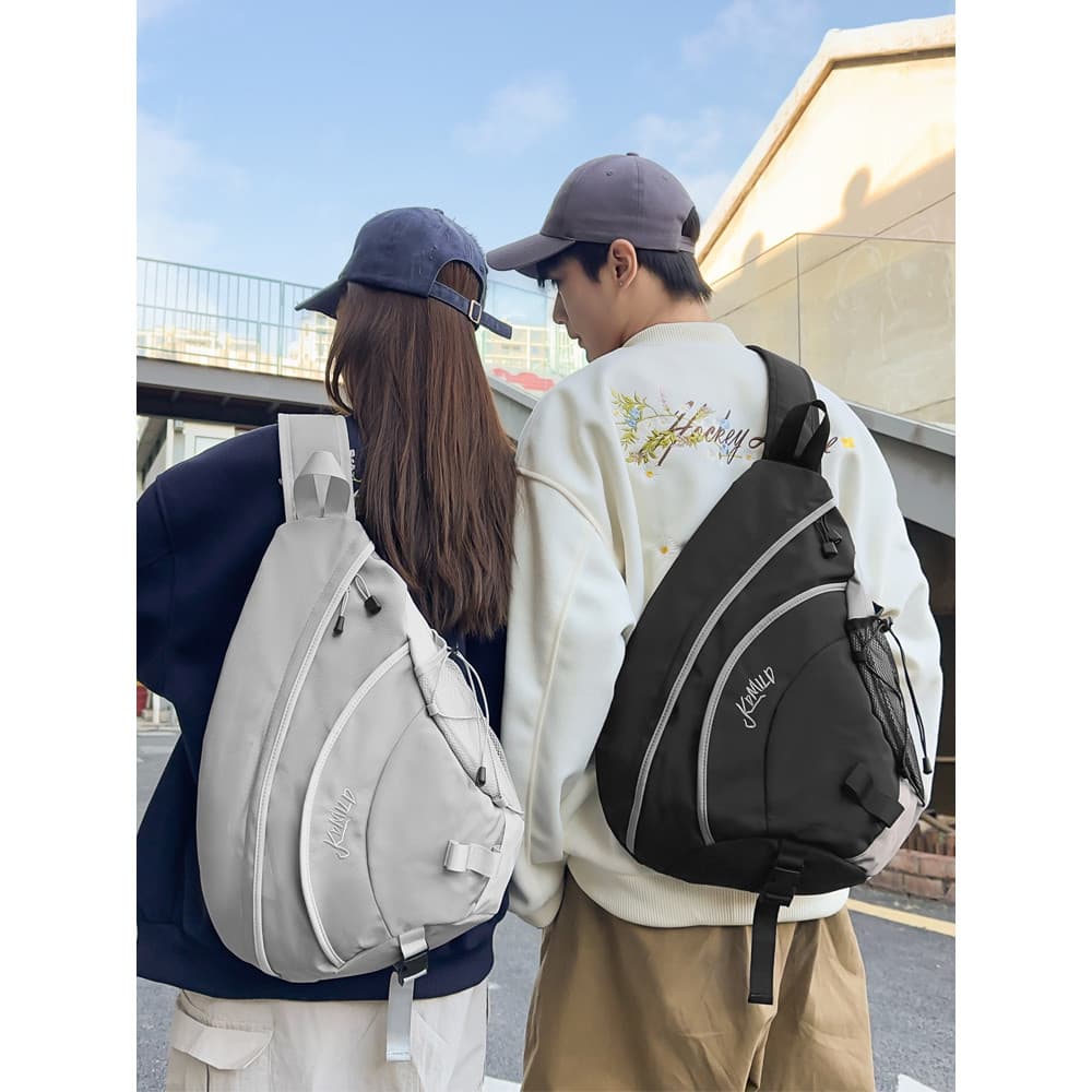 Street Wear ferramentas saco de peito feminino grande capacidade mensageiro bolsa de ombro esportes ao ar livre arco set