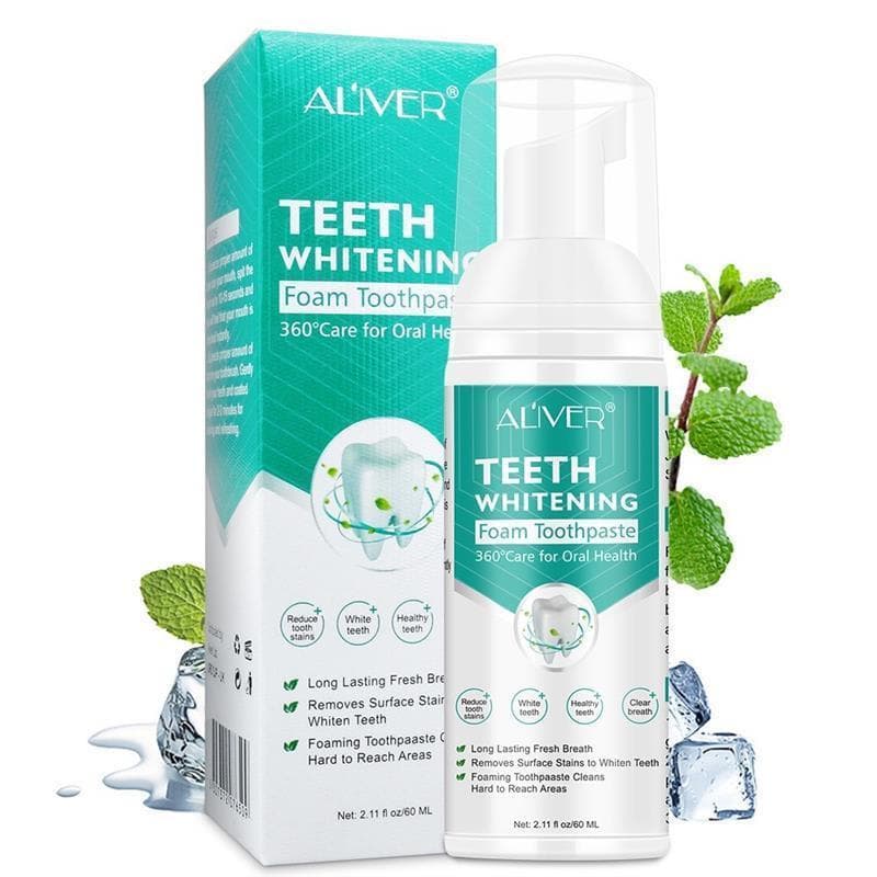 60ml Pasta De Dente De Espuma De Mousse Ultrafina Para Limpeza Profunda E Clareamento