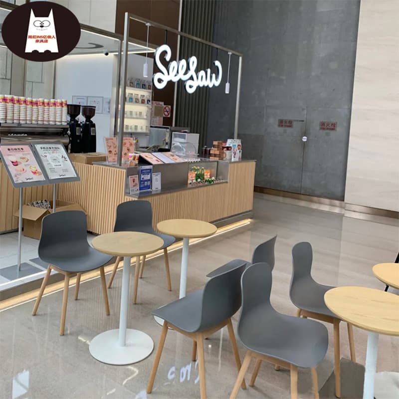 Nordic criativo moderno simples cadeira traseira de madeira maciça influenciador café leite loja chá mesa jantar cadeira