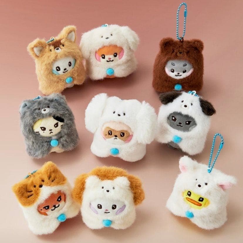 Genuíno estoque pronto zeroni série Animal pelúcia ZB1 manto pingente chaveiro amor bolinho estrela mercadoria
